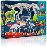 Puzzle Detectiv Muzeul cu Dinozauri 54 piese Roter Kafer RK1080-05