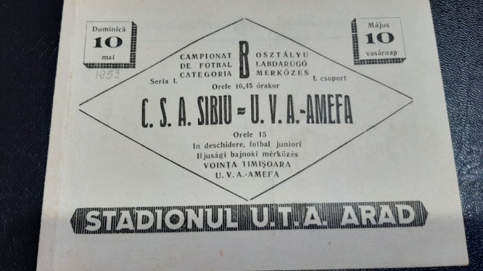 program UVA - AMEFA ARAD - CSA SIBIU