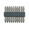 Set 10 Biti Dubli Vorel PH2, 1/4&quot;, 60mm, Otel Crom Vanadiu - Compatibil Surubelnita, Impact