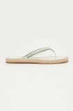 Tory Burch Șlapi femei, culoarea verde