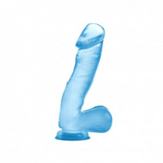 Dildo Jelly Studs Albastru 17.4 cm foto