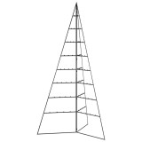 Cumpara ieftin Brad de Craciun din metal pentru decor, negru, 180 cm