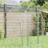 Gossi cotet pentru pasari, gri, 200x105x182 cm, otel galvanizat