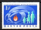 UNGARIA 1970, Congresul Educatiei, Familie, MNH, serie neuzata, Nestampilat