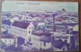 Carte postala, Bucuresti, vedere generala, perioada interbelica