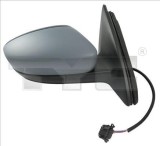 Oglinda exterioara stanga TYC Skoda Rapid NH3 Spaceback si Seat Toledo IV KG3 202019, reglaj electric, sticla convexa incalzita, carcasa grunduita,