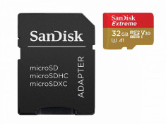 Card de memorie Sandisk Extreme 32GB Micro SDHC Clasa 10 UHS-I U3 Twin Pack + Adaptor SD foto