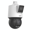 Camera Dual-lens IP, PTZ, 4MP, 25X, IR100m&amp;WL30m, AutoTracking, Audio, Alarm, PoE, IP66 - UNV IPC94144SFW-X25-F40C, Uniview