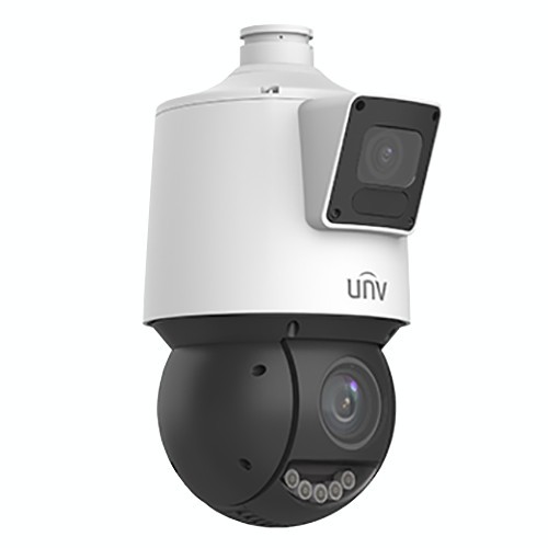 Camera Dual-lens IP, PTZ, 4MP, 25X, IR100m&amp;WL30m, AutoTracking, Audio, Alarm, PoE, IP66 - UNV IPC94144SFW-X25-F40C