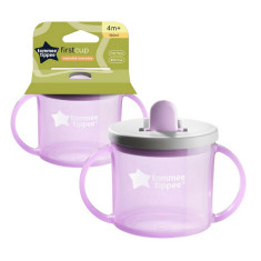 Cana Tommee Tippee First Cup, 190 ml, 4 luni +, Mov, 1 buc