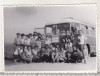 Bnk foto Excursionisti langa autocar TV 2 - 1963, Alb-Negru, Romania de la 1950, Transporturi