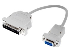 Cablu D-Sub 25pin la 9pin 0,25m
