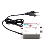 Amplificator TV 2 cai elSales ELS-A2C, 20dB, Argintiu, 220V