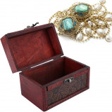 Cufă de comori Vtage, cutie de depozitare pentru bijuterii Topcase &icirc;ncuiată &icirc;n s, Oem
