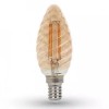Bec LED E14 4W cu filament 2200K alb cald V-TAC