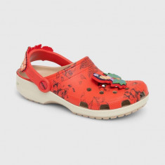 Crocs papuci Frida Kahlo Classic Clog culoarea rosu, 209450