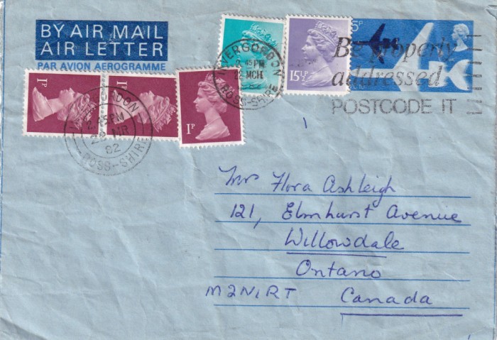 FILATELIE TEMATICA - PLIC MAREA BRITANIE TEMATICA AVION AVIOANE AVIATIE AIRMAIL AEROGRAMA