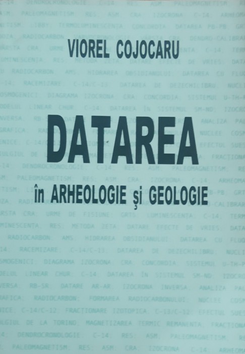 DATAREA IN ARHEOLOGIE SI GEOLOGIE de VIOREL COJOCARU