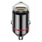 Incarcator auto 2 in 1, flippy, port usb fast charge qc3.0 si type c, pd 30w, negru