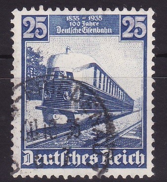 Germania-Recih 1935 - tren 1v.(face parte dintr-o serie)stampilat(z) foto