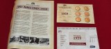 Set 6 monede comemorative din 1959 emis de BTN Deutsche Ausgabestelle Setul include medalii cu teme istorice