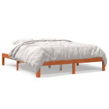 Cadru de pat, maro ceruit, 180x200 cm, lemn masiv de pin GartenMobel Dekor, vidaXL