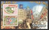 Singapore 2001 - Anul Nou, expo Belgica, colita neuzata