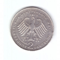 Moneda Germania 2 mark/marci 1978 J, stare buna, curata