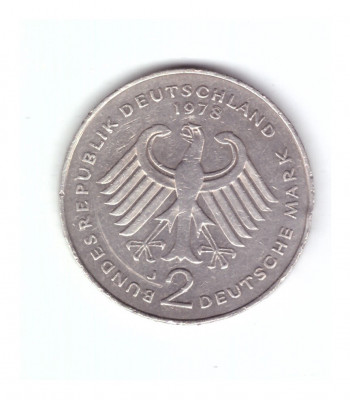 Moneda Germania 2 mark/marci 1978 J, stare buna, curata foto