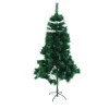 Brad de craciun artificial tip pin, suport metalic inclus, inaltime 180 cm, clasic, verde, Oem