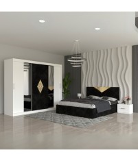 Dormitor Imperial Negru 160x200cm