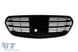 Grila neagra potrivita pentru Mercedes Clasa S W223 dupa 2020 cu deschidere pentru camera Performance AutoTuning