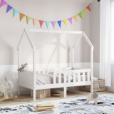 VidaXL Cadru pat tip casă pentru copii, 80x160 cm, lemn masiv de pin