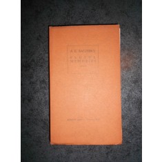 A. E. BACONSKY - FLUXUL MEMORIEI. POEZII (1967)