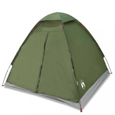 Cort camping cupola 2 persoane verde masliniu impermeabil foto
