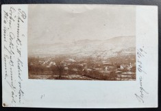 Orsova ?? 1905 - CLASICA, spate nedivizat, tip fotografie, circulata la Cluj, 1 timbru maghiar intact, stampile lizibile