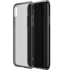 Husa Telefon Silicon Apple iPhone X iPhone XS Clear Grey Ultra Slim Soft Touch Vetter foto