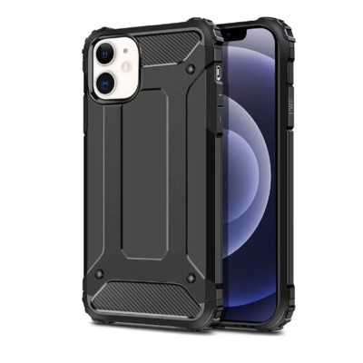 Husa compatibila cu apple iphone 13, hybrid armor, htp&amp;Acirc;&amp;reg;, negru foto