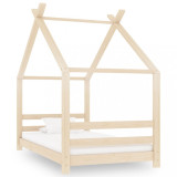 VidaXL Cadru de pat pentru copii, 80 x 160 cm, lemn masiv de pin