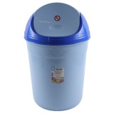Cos gunoi fluture Plastina nr. 4, D 35 cm, plastic, forma semiovala, diverse culori, cu capac batant, 20L