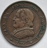Vatican , 1 Soldo / 5 Centesimi 1867 , Pius IX