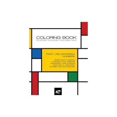 Coloring Book - Numbers Mondrian Style: libro da colorare libro de colorear livre de coloriage malbuch foto