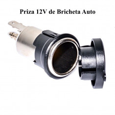 PRIZA 12V BRICHETA AUTO CU CAPAC foto