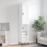 Cumpara ieftin Dulap &icirc;nalt, alb, 34,5x34x180 cm, lemn prelucrat
