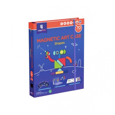Joc puzzle magnetic de arta si asociere - Forme foto