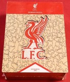 Puzzle (din lemn-editie luxury) fotbal - Emblema FC LIVERPOOL (+ 14 ANI)