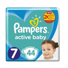 Pampers Active Baby Nr.7, 44 Buc Scutece, 15 Kg foto