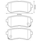 Placute frana Hyundai Accent 3 (Mc), I10 (Pa), I20 (Pb, Pbt), I30 (Fd), Ix20 (Jc), Ix35 (Lm, El, Elh); Kia CeeD (Ed), Picanto (Ta), Pro CeeD (Ed), Ri