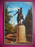 HOPCT 8264 STATUIA PAUL REVERE SI BISERICA -BOSTON MASSACHUSETTS -SUA-AMERICA DE NORD -NECIRCULATA-, Printata