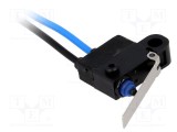 Micro&icirc;ntrerupător SNAP ACTION OMRON 0,1A/125VAC 2A/12VDC cu manetă